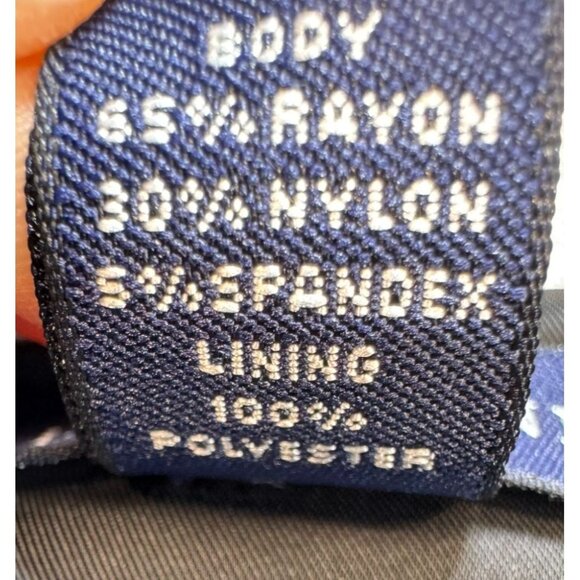 Lands End Womens Sweater Dress Size 14 Charcoal Gray 3/4 Sleeves Button Detail - Picture 3 of 10